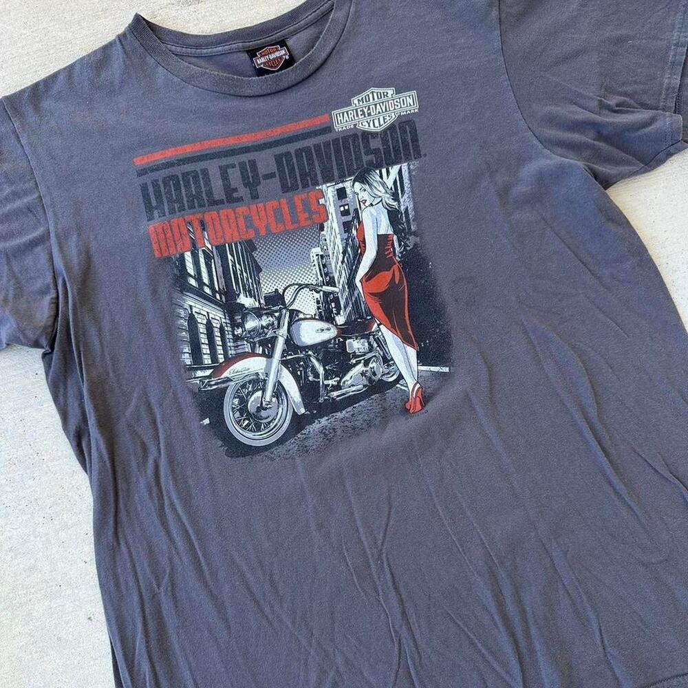 Vintage Harley Davidson Motorcycle Biker Graphic Shirt